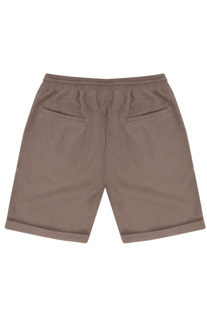 EXCLUSIEVE WAFFLE SHORT 825981 5997 desert taupe